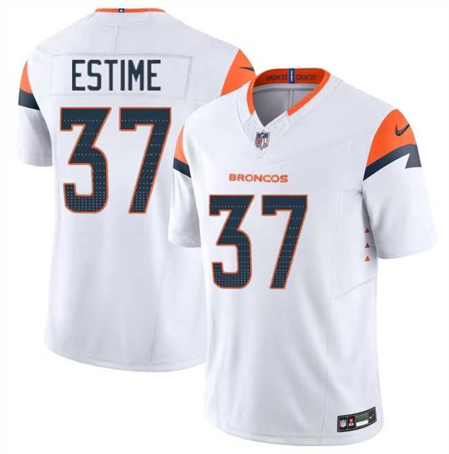 Men & Women & Youth Denver Broncos #37 Audric Estime White 2024 F.U.S.E. Vapor Limited Football Stitched Jersey,We sell and wholesale Men & Women & Youth Denver Broncos #37 Audric Estime White 2024 F.U.S.E. Vapor Limited Football Stitched Jersey on line form chian!